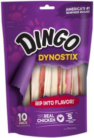 Dingo Dynostix with Real Chicken (40 count (4 x 10 ct): 40 count (4 x 10 ct) Dingo Dynostix with Real Chicken)