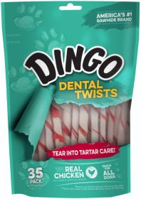 Dingo Dental Twists with Real Chicken (420 count (12 x 35 ct): 420 count (12 x 35 ct) Dingo Dental Twists with Real Chicken)