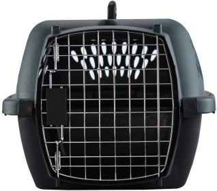 Aspen Pet Porter Heavy-Duty Pet Carrier Storm Gray and Black (Small - 3 count: Small - 3 count Aspen Pet Porter Heavy-Duty Pet Carrier Storm Gray and Black)