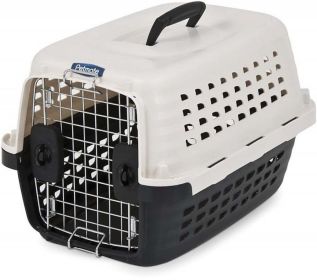 Petmate Compass Kennel Metallic White and Black (Small - 2 count: Small - 2 count Petmate Compass Kennel Metallic White and Black)