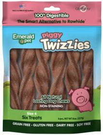 Emerald Pet Piggy Twizzies Natural Dog Chews (24 count (4 x 6 ct): 24 count (4 x 6 ct) Emerald Pet Piggy Twizzies Natural Dog Chews)