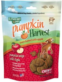 Emerald Pet Pumpkin Harvest Oven Baked Dog Treats with Apple (24 oz (4 x 6 oz): 24 oz (4 x 6 oz) Emerald Pet Pumpkin Harvest Oven Baked Dog Treats with Apple)