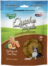 Emerald Pet Quiche Royal Sweet Potato Treat for Dogs (24 oz (4 x 6 oz): 24 oz (4 x 6 oz) Emerald Pet Quiche Royal Sweet Potato Treat for Dogs)