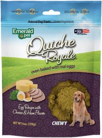 Emerald Pet Quiche Royal Ham and Cheese Treat for Dogs (24 oz (4 x 6 oz): 24 oz (4 x 6 oz) Emerald Pet Quiche Royal Ham and Cheese Treat for Dogs)