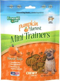 Emerald Pet Pumpkin Harvest Mini Trainers Chewy Dog Treats (36 oz (6 x 6 oz): 36 oz (6 x 6 oz) Emerald Pet Pumpkin Harvest Mini Trainers Chewy Dog Treats)