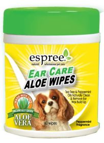 Espree Ear Care Aloe Wipes for Dogs (900 count (15 x 60 ct): 900 count (15 x 60 ct) Espree Ear Care Aloe Wipes for Dogs)