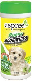 Espree Puppy Aloe Wipes Gental Formula Baby Powder Fragrance (150 count (3 x 50 ct): 150 count (3 x 50 ct) Espree Puppy Aloe Wipes Gental Formula Baby Powder Fragrance)