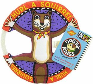 Fat Cat Hurl A Squirrel Dog Toy Rings Assorted Characters (3 count: 3 count Fat Cat Hurl A Squirrel Dog Toy Rings Assorted Characters)