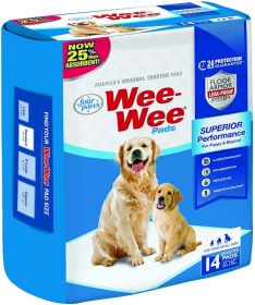 Four Paws Original Wee Wee Pads Floor Armor Leak-Proof System for All Dogs and Puppies (42 count (3 x 14 ct): 42 count (3 x 14 ct) Four Paws Original Wee Wee Pads Floor Armor Leak-Proof System for All Dogs and Puppies)