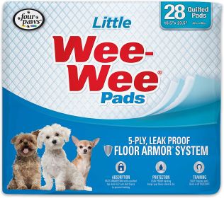 Four Paws Little Wee Wee Pads (112 count (4 x 28 ct): 112 count (4 x 28 ct) Four Paws Little Wee Wee Pads)