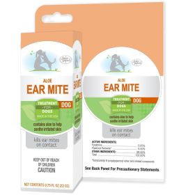 Four Paws Ear Mite Remedy for Dogs (2.25 oz (3 x 0.75 oz): 2.25 oz (3 x 0.75 oz) Four Paws Ear Mite Remedy for Dogs)