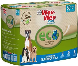 Four Paws Wee Wee Pads Eco Pee Pads for Dogs (150 count (3 x 50 ct): 150 count (3 x 50 ct) Four Paws Wee Wee Pads Eco Pee Pads for Dogs)