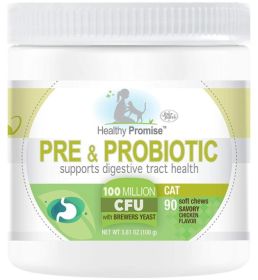 Four Paws Healthy Promise Pre and Probiotic Supplement for Cats (270 count (3 x 90 ct): 270 count (3 x 90 ct) Four Paws Healthy Promise Pre and Probiotic Supplement for Cats)