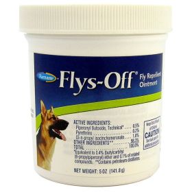 Farnam Flys Off Fly Repellent Ointment (20 oz (4 x 5 oz): 20 oz (4 x 5 oz) Farnam Flys Off Fly Repellent Ointment)