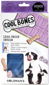 Goldmans Cool Bones Mini Frozen Treat Tray for Small Dogs (3 count: 3 count Goldmans Cool Bones Mini Frozen Treat Tray for Small Dogs)