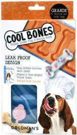 Goldmans Cool Bones Grande Frozen Treat Tray for Medium and Large Dogs (3 count: 3 count Goldmans Cool Bones Grande Frozen Treat Tray for Medium and Large Dogs)