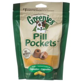 Greenies Pill Pockets Chicken Flavor Capsules (63.2 oz (8 x 7.9 oz): 63.2 oz (8 x 7.9 oz) Greenies Pill Pockets Chicken Flavor Capsules)