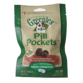 Greenies Pill Pockets for Tablets Hickory Smoke Flavor (19.2 oz (6 x 3.2 oz): 19.2 oz (6 x 3.2 oz) Greenies Pill Pockets for Tablets Hickory Smoke Flavor)