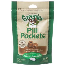 Greenies Pill Pockets Peanut Butter Flavor Tablets (19.2 oz (6 x 3.2 oz): 19.2 oz (6 x 3.2 oz) Greenies Pill Pockets Peanut Butter Flavor Tablets)