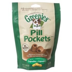 Greenies Pill Pockets Peanut Butter Flavor Capsules (63.2 oz (8 x 7.9 oz): 63.2 oz (8 x 7.9 oz) Greenies Pill Pockets Peanut Butter Flavor Capsules)