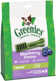 Greenies Teenie Dental Dog Treats Blueberry (172 count (4 x 43 ct): 172 count (4 x 43 ct) Greenies Teenie Dental Dog Treats Blueberry)