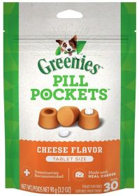 Greenies Pill Pockets Cheese Flavor Tablets (60 count (2 x 30 ct): 60 count (2 x 30 ct) Greenies Pill Pockets Cheese Flavor Tablets)