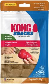 KONG Snacks for Dogs Peanut Butter Recipe Small (56 oz (8 x 7 oz): 56 oz (8 x 7 oz) KONG Snacks for Dogs Peanut Butter Recipe Small)