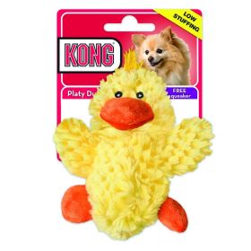 KONG Plush Platy Duck Low Stuffing Squeaker Dog Toy (6 count: 6 count KONG Plush Platy Duck Low Stuffing Squeaker Dog Toy)