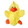 KONG Plush Platy Duck Low Stuffing Squeaker Dog Toy