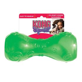 KONG Squeezz Dumbbell Squeaker Dog Toy (Large - 6 count: Large - 6 count KONG Squeezz Dumbbell Squeaker Dog Toy)