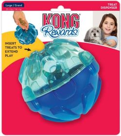 KONG Rewards Treat Dispenser Ball Large Dog Toy (3 count: 3 count KONG Rewards Treat Dispenser Ball Large Dog Toy)