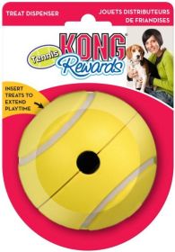 KONG Tennis Rewards Treat Dispenser Large Dog Toy (16 count: 16 count KONG Tennis Rewards Treat Dispenser Large Dog Toy)