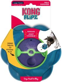 KONG Flipz Treat Dispensing Dog Toy Large (3 count: 3 count KONG Flipz Treat Dispensing Dog Toy Large)