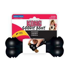 KONG Goodie Bone Dog Toy for Power Chewers Black (Medium - 3 count: Medium - 3 count KONG Goodie Bone Dog Toy for Power Chewers Black)