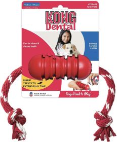 KONG Dental With Floss Rope Chew Toy Medium (1 count: 1 count KONG Dental With Floss Rope Chew Toy Medium)