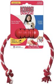 KONG Dental With Floss Rope Chew Toy Small (1 count: 1 count KONG Dental With Floss Rope Chew Toy Small)