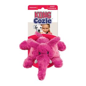 KONG Cozie Elmer the Elephant Squeaker Dog Toy Medium (9 count: 9 count KONG Cozie Elmer the Elephant Squeaker Dog Toy Medium)