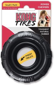 KONG Extreme Tires Toughest Natural Rubber Dog Chew Toy (Small - 3 count: Small - 3 count KONG Extreme Tires Toughest Natural Rubber Dog Chew Toy)