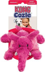 KONG Cozie Elmer the Elephant Dog Toy Small (3 count: 3 count KONG Cozie Elmer the Elephant Dog Toy Small)