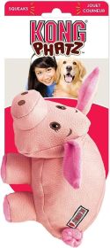 KONG Phatz Pig Squeaker Dog Toy Medium (1 count: 1 count KONG Phatz Pig Squeaker Dog Toy Medium)