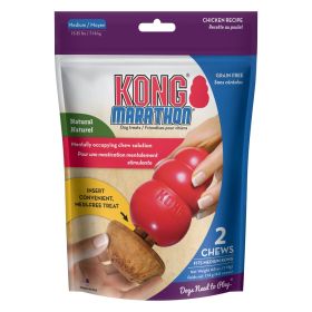 KONG Marathon Chicken Flavored Dog Chew Medium (12 count (6 x 2 ct): 12 count (6 x 2 ct) KONG Marathon Chicken Flavored Dog Chew Medium)