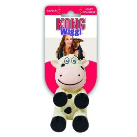 KONG Wiggi Cow Squeaker Dog Toy (Small - 3 count: Small - 3 count KONG Wiggi Cow Squeaker Dog Toy)