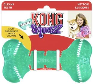 KONG Squeezz Dental Bone Dog Toy Medium (3 count: 3 count KONG Squeezz Dental Bone Dog Toy Medium)