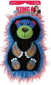 KONG Roughskinz Suedez Bear Squeaker Dog Toy Medium (1 count: 1 count KONG Roughskinz Suedez Bear Squeaker Dog Toy Medium)