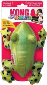 KONG Shieldz Tropics Frog Dog Toy Medium (1 count: 1 count KONG Shieldz Tropics Frog Dog Toy Medium)