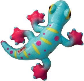 KONG Shieldz Tropics Gecko Dog Toy Medium (1 count: 1 count KONG Shieldz Tropics Gecko Dog Toy Medium)