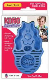 KONG Zoom Groom Boysenberry Small Brush (3 count: 3 count KONG Zoom Groom Boysenberry Small Brush)