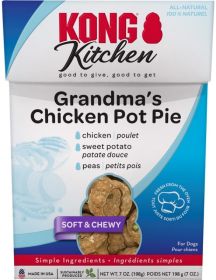 KONG Kitchen Grandmas Chicken Pot Pie Dog Treat (112 oz (16 x 7 oz): 112 oz (16 x 7 oz) KONG Kitchen Grandmas Chicken Pot Pie Dog Treat)