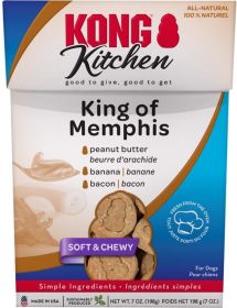 KONG Kitchen King of Memphis Dog Treat (112 oz (16 x 7 oz): 112 oz (16 x 7 oz) KONG Kitchen King of Memphis Dog Treat)