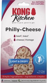 KONG Kitchen Philly Cheese Dog Treat (24 oz (6 x 4 oz): 24 oz (6 x 4 oz) KONG Kitchen Philly Cheese Dog Treat)